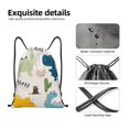 thumbnail image 4 of Sikiie Childish Dinosaur Drawstring Backpack Drawstring Bags, Draw String Back Bag for Sports, Gym, Travel, Swimming, Beach-Medium, 4 of 6