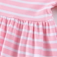 thumbnail image 4 of Bellafa 100% Cotton Toddler Girls Summer Short Sleeve Dress Rabbit Print Easter Jersey Dresses For 2-7 Years, 4 of 7