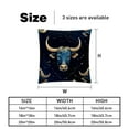 thumbnail image 5 of Taurus Constellation Chair Pillow Covers Set of 2 Throw Pillow Decorative Pillows Velvet with Unique Patterns for Various Occasions - Available in 16x16, 18x18, and 20x20 Inches, 5 of 6