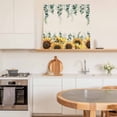 thumbnail image 6 of Yellow Sunflowers Framed Canvas Wall Art, Floral Green Eucalyptus Leaf Vintage Farm Plant Wall Art Painting for Living Room Bedroom Home Decor, 8”x8”, Office Artwork Print, 6 of 9