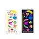 thumbnail image 1 of Pegatinas fluorescentes para brazos con flores, pegatinas para la cara, pegatinas para brazos con plumas y pegatinas, 1 of 3
