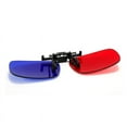 thumbnail image 2 of Red Blue 3D Clip on Glasses for 3D TV Cinema Films DVD Viewing Home Movies (Without Glass Frame), 2 of 4