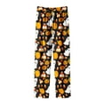 thumbnail image 6 of Leesechin Halloween Pajamas Pants for Women Men Cartoon Lounge Pj Print Pants Causal Sleep, 6 of 6