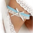 thumbnail image 2 of Elegant Bridal Wedding Garter with Rhinestone Lace Design for Bride and Prom Night, 2 of 3