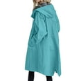 thumbnail image 5 of Huesdet Rain Jacket Women Waterproof Lightweight Raincoats with Hood Plus Size Active Outdoor Hooded Rain Coat Windbreaker(Blue,M), 5 of 5
