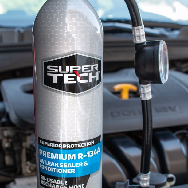 Super Tech Premium R-134a Automotive Refrigerant with Reusable