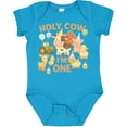 thumbnail image 3 of Inktastic Holy Cow I'm One Boy Farm Animal Birthday Boys or Girls Baby Bodysuit, 3 of 5