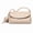 Beige, variant on Mini Flap Crossbody Bag with Elephant Charm, Small Top-Handle Purse for Women, Yellow