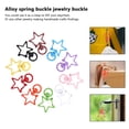 thumbnail image 4 of CIMAXIC DIY Clasps for Key Ring Making Tools Assorted Color Alloy Five Pointed Star Charm Findings 10pcs,1.38"X0.94"X0.2", 4 of 4