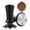 Black flat bottom, variant on Yvsxxv Espresso Tamper, 51mm Spring-Loaded Calibrated Tamper with Stainless Steel Base and Handle Tamper Balanced Fixed Coffee Tamper