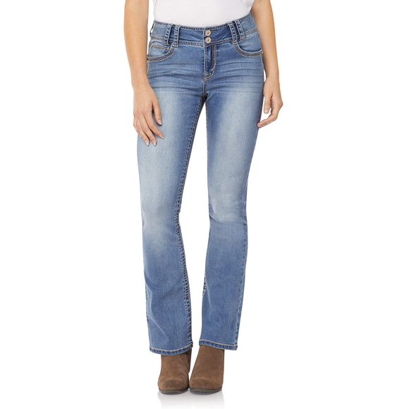 WallFlower Womens Curvy Bootcut Jeans Instastretch Pants