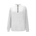 thumbnail image 6 of FDGIU Women's Fall Winter Ribbed Knit Tunic Sweater - Long Sleeve Crewneck Casual Pullover, 6 of 7