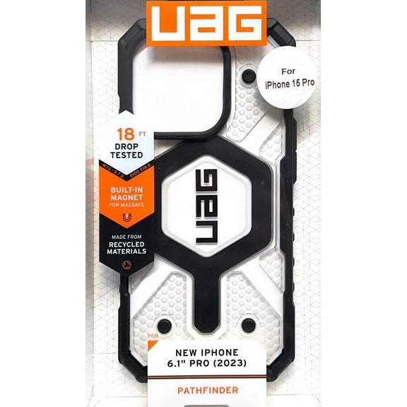 UAG Pathfinder Ice with MagSafe Case for iPhone 15 Pro, Clear