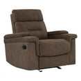 thumbnail image 3 of Home Square 3-Piece Set with Glider Recliner & Loveseat & Sofa in Cobra Brown, 3 of 11