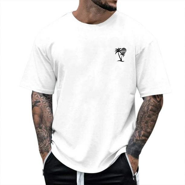 Playeras De Algodon, Camiseta Informal De Manga Corta Para Hombre, Camiseta Estampada, Top 125