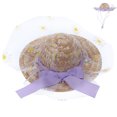 thumbnail image 1 of Small Dog Cosplay Hat Soft Handcrafted Puppy Sun Cap Functional Straw Hat for Pet, 1 of 9