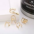 thumbnail image 2 of RSAMD 5Pcs/Lot Cute Clip Earrings Vintage Ear Cuff Non-Piercing Fake Cartilage ClJO-Gold-, 2 of 7