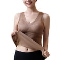 thumbnail image 3 of DuoJiaJ Women's Lined Thermals Underwear Tops Base Layer Tank Top Vest for Cold Weather Brown XXXL, 3 of 4