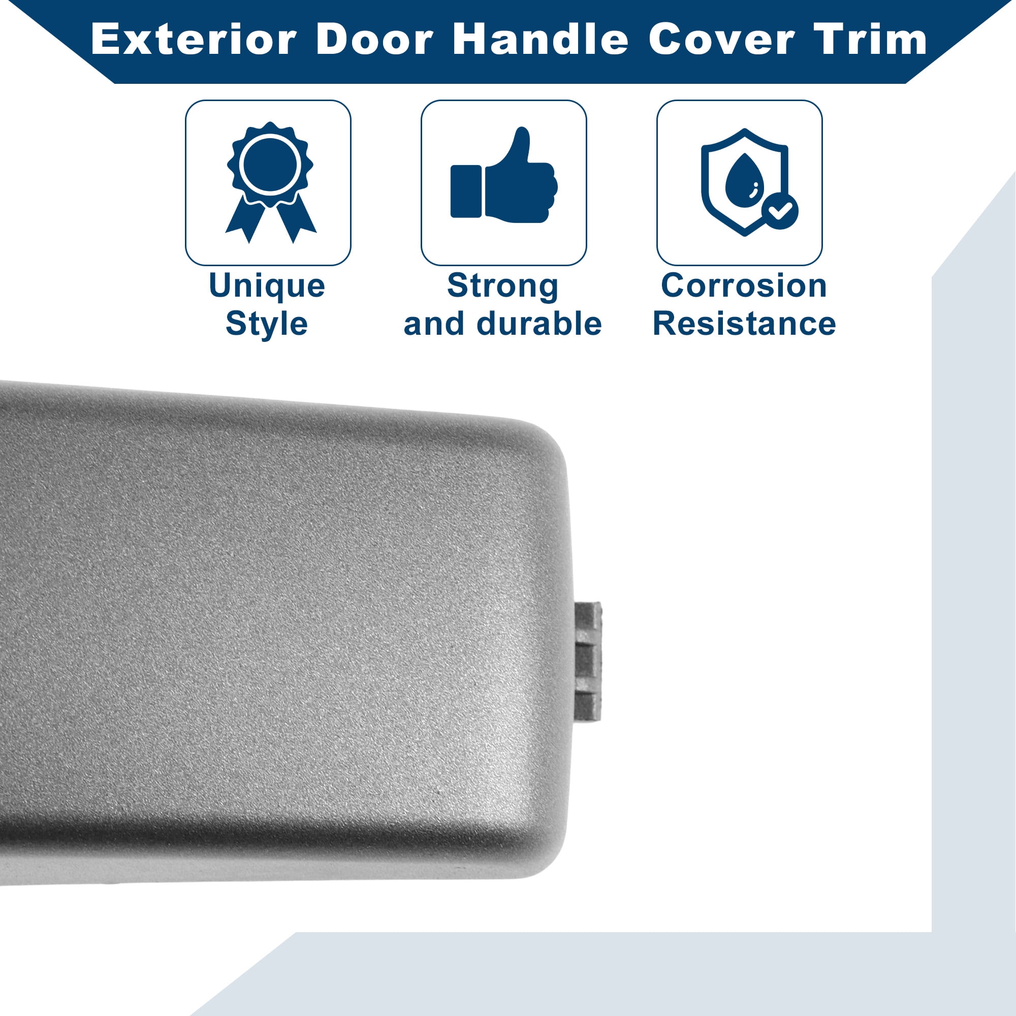Unique Bargains Vehicle Handle Cover Gray for Land Rover Range Rover Sport 2005-2013