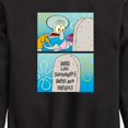 thumbnail image 3 of SpongeBob SquarePants - Squidward Hopes And Dreams - Toddler & Youth Crewneck Fleece Sweatshirt, 3 of 6