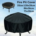 thumbnail image 3 of CHOK Housse Ronde pour Foyer de Patio, Imperméable, Protection UV, Housse pour Gril BBQ, Cour Extérieure, 3 of 10
