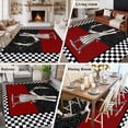 thumbnail image 5 of 5x7 Area Rugs for Living Room, Red Black Chef Non Slip Area Rugs for Kitchen Bedroom Entryway, Cartoon Cute Watercolor Cooking Checkered Washable Carpet Runner Rug Floor Mats for Bedroom Home Decor, 5 of 8