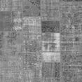 thumbnail image 1 of Ahgly Company Indoor Square Patchwork Gray Transitional Area Rugs, 3' Square, 1 of 1