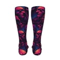 thumbnail image 6 of Pofeuu Purple-Red Skull Print Stockings, Adult Running Hiking Socks for Youth and Adult-One Size, 6 of 8
