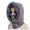 Grey, variant on Winter Thermal Integrated Hood Face Headgear for Outdoor Ski Riding and Cold Weather Activities