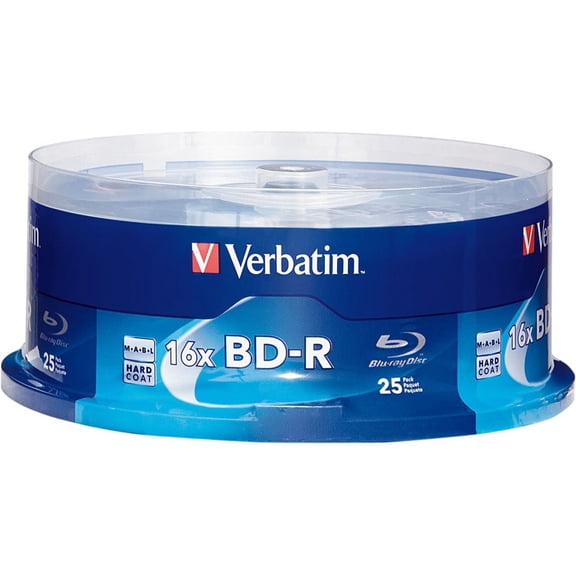 Bd-R Blu-Ray Disc, 25 Gb, 16x, White, 25/pack | Bundle of 5 Packs