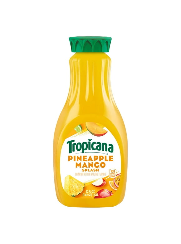 Tropicana Pineapple Mango Splash Juice Drink, 52 oz Bottle