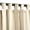 Sunbrella Regency Sand Outdoor Curtain with Tabs 50 in. x 108 in.