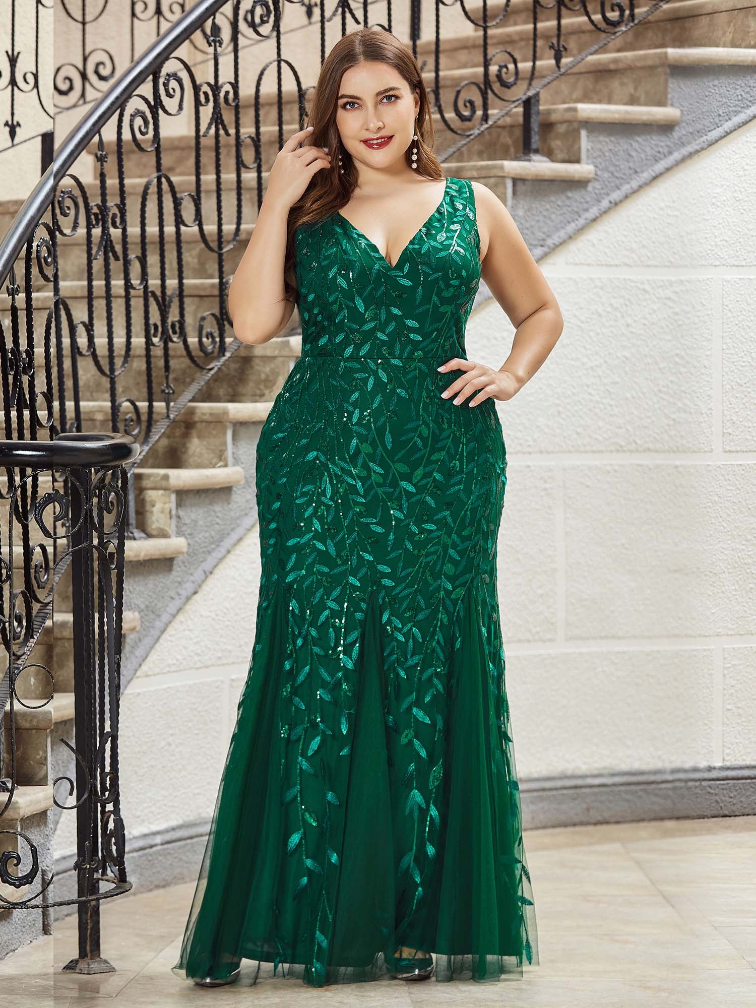 Ever-pretty Long Mermaid Cocktail Party Dresses Formal Pageant Celebrity Gowns 