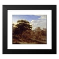 thumbnail image 2 of Jan van der Heyden 17x15 Black Modern Framed Museum Art Print Titled - Two Churches and a Town Wall, 2 of 5