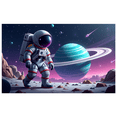 thumbnail image 2 of Outer Space Planets Pattern Cosmic Themed Space Exploration Galaxy Backdrop Banner Kids Party Supplies Photography Props Decorations Astronomy Event, 2 of 4