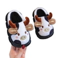 thumbnail image 3 of Wdgfv Kids Girls Cow Slippers Cute and Cozy | Funny House Slippers,Soft Warm Plush 7, 3 of 9