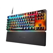 SteelSeries Apex Pro TKL HyperMagnetic Gaming Keyboard - World's Fastest Keyboard - Adjustable Actuation - Esports Tenkeyless - OLED Screen - RGB - PBT Keycaps - USB-C - 2023 Edition,Black