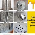 thumbnail image 5 of Manual Honey Separator Stainless Steel Manual Honey Press and Wax Press Household Honey Extraction Equipment Fruit Wine Press, 5 of 5