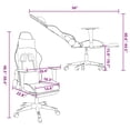 thumbnail image 4 of Silla gamer con masaje vidaXL reclinable con reposapiés negra, 4 of 9