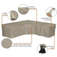 thumbnail image 4 of Classic Accessories Storigami Weatherproof 100 Inch Outdoor V-Shaped Sectional Cover, Goat Tan, 4 of 15