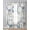 Blue, variant on Paris Tower Sheer Curtains 54 Inch Length 2 Panels Set for Living Room/Bedroom, Vintage Architectural Hand-Painted Aesthetic Kitchen Curtains Grommet Semi-Sheer Curtains Window Treatments 42"x54"x2