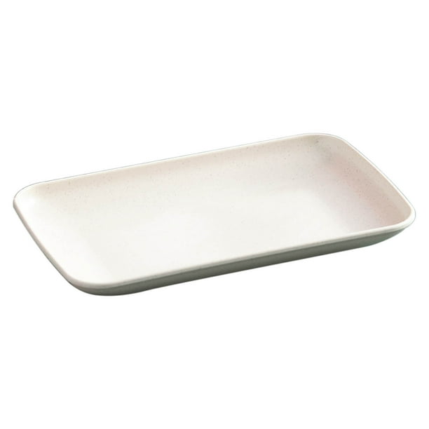 Pisexur Batería de cocina Platos rectangulares, platos de plástico para barbacoa, platos para salchichas y platos de frutas. para la cocina del hogar