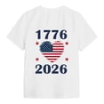 thumbnail image 6 of USA Flag Tee Shirt for Women 4th of July Memorial Day Gift T Shirt Casual Short Sleeve American Proud T-Shirt Tops White,3XL, 6 of 6