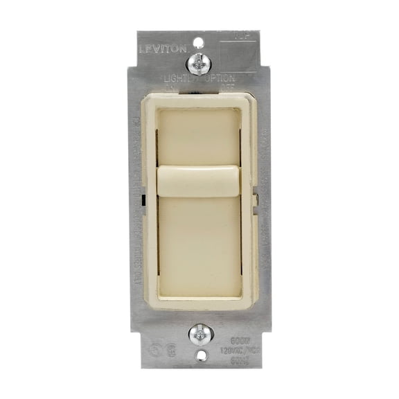 Leviton Decora SureSlide Single Pole Slide Dimmer Switch