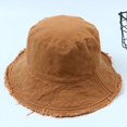 thumbnail image 2 of Sombreros para el sol para mujer, sombrero de pescador de algodón de ala ancha informal de verano, accesorios de viaje para vacaciones en la playa, 2 of 6