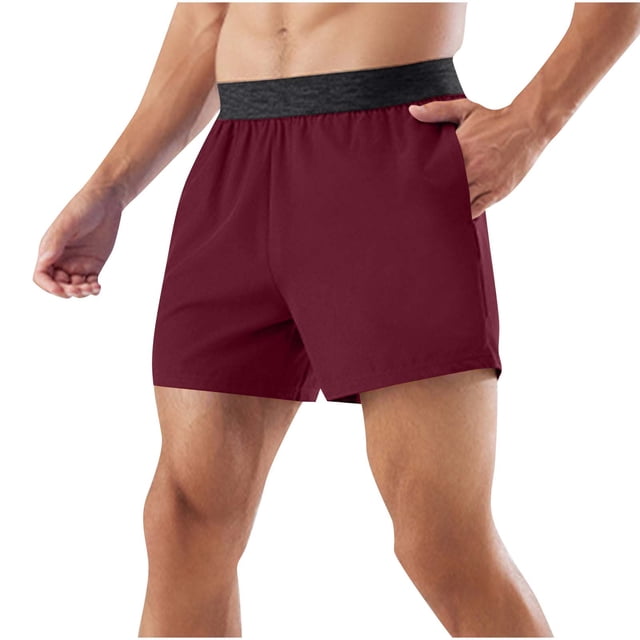 LOVZFMLL Shorts de Performance Active pour Hommes, Shorts de Sport pour Entraînement de Basketball, Shorts de Course, Shorts d'Activités Extérieures Vin TTG