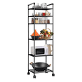 thumbnail image 1 of Estante Organizador Metálico De 6 Niveles De Cocina Baño Negro, 1 of 7