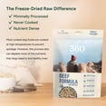 thumbnail image 4 of 360 Pet Nutrition Beef Flavor Freeze Dried Dog Food, 48 oz. Bag, 4 of 9