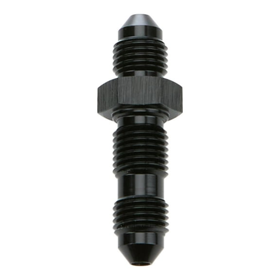 Allstar Performance ALL49610 3AN Straight Bulkhead Fuel Fitting, Black