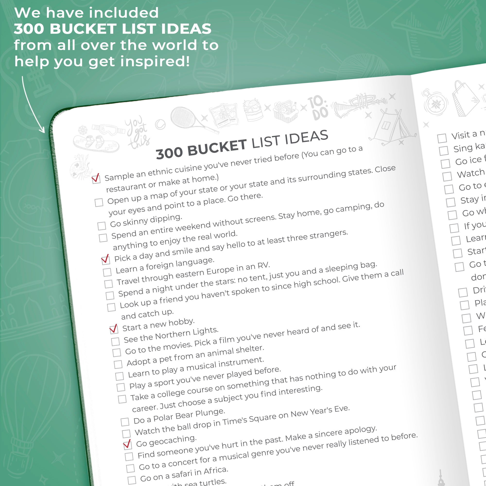 Clever Fox Bucket List Journal